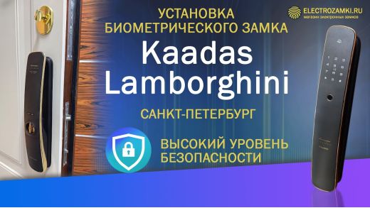 Видео-Умный смарт замок Kaadas k13F 3D lamborghini-1
